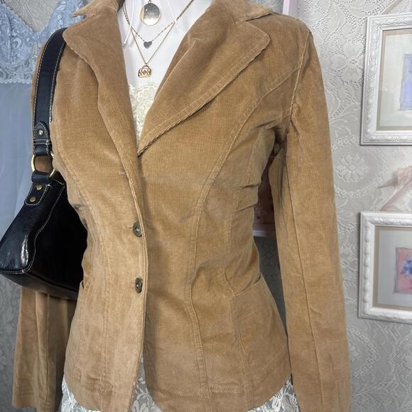 y2k vintage brown corduroy jacket - Picture 3 of 5